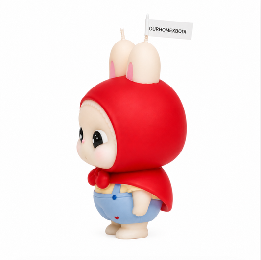 Red Hood Bunny Candle