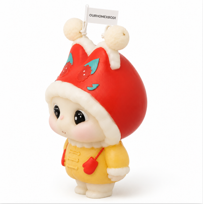 Red Hood Bunny Candle