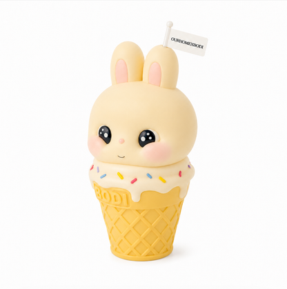 Ice Cream Bunny Candle