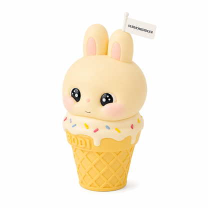 Ice Cream Bunny Candle