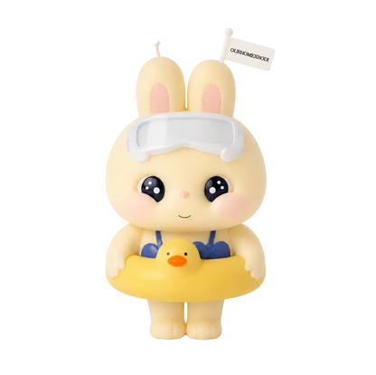 Pool Float Bunny Candle