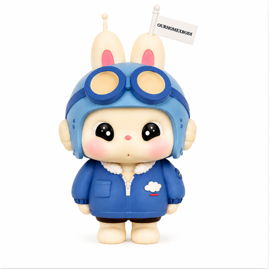 Aviator Bunny Candle