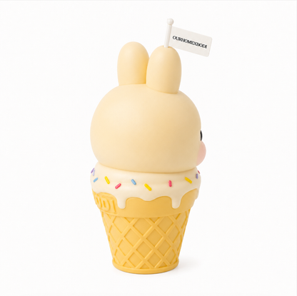 Ice Cream Bunny Candle