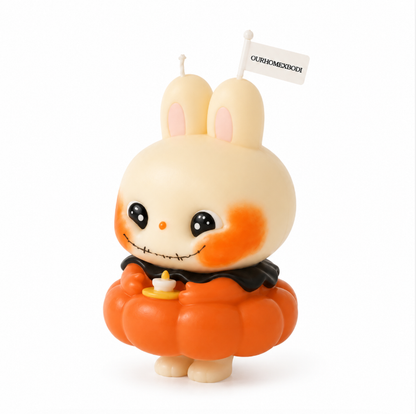 Pumpkin Bunny Candle