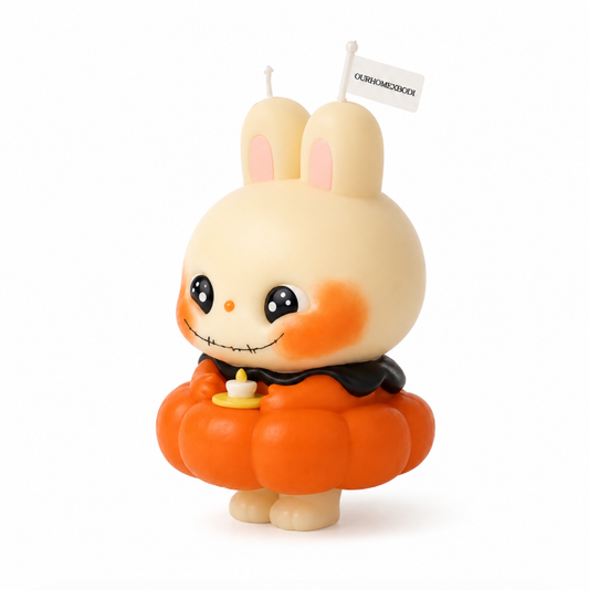 Pumpkin Bunny Candle