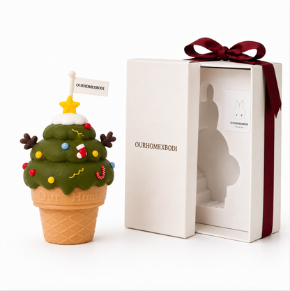 Christmas Tree Cone Candle Gift Set