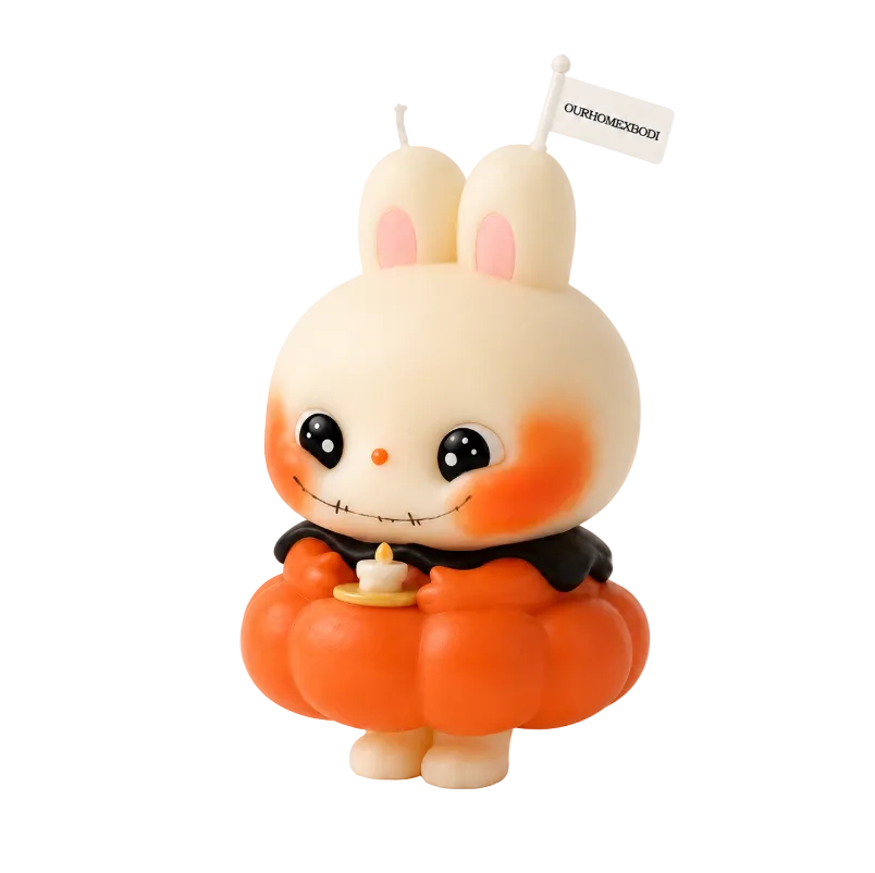 Pumpkin Bunny Candle