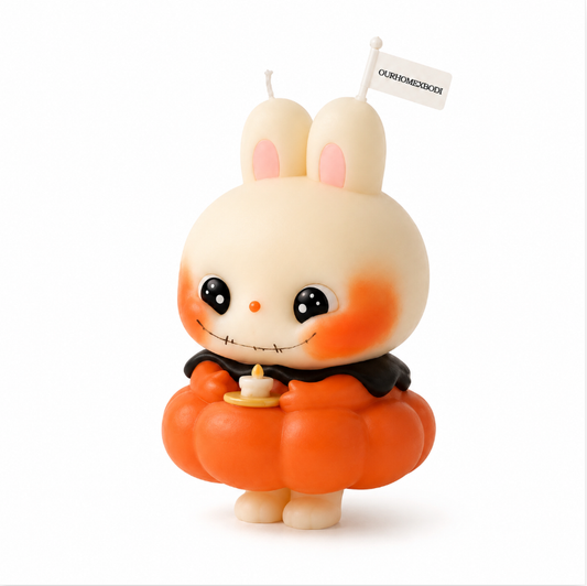 Pumpkin Bunny Candle