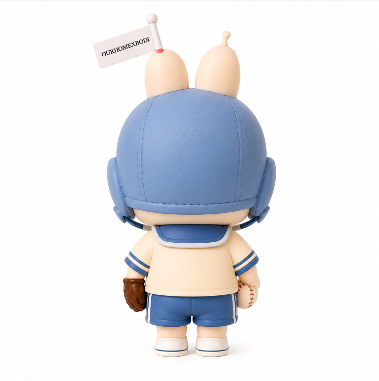 Baseball Aviator Bunny Candle