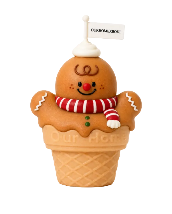 Gingerbread Cone Candle