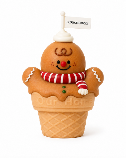 Gingerbread Cone Candle