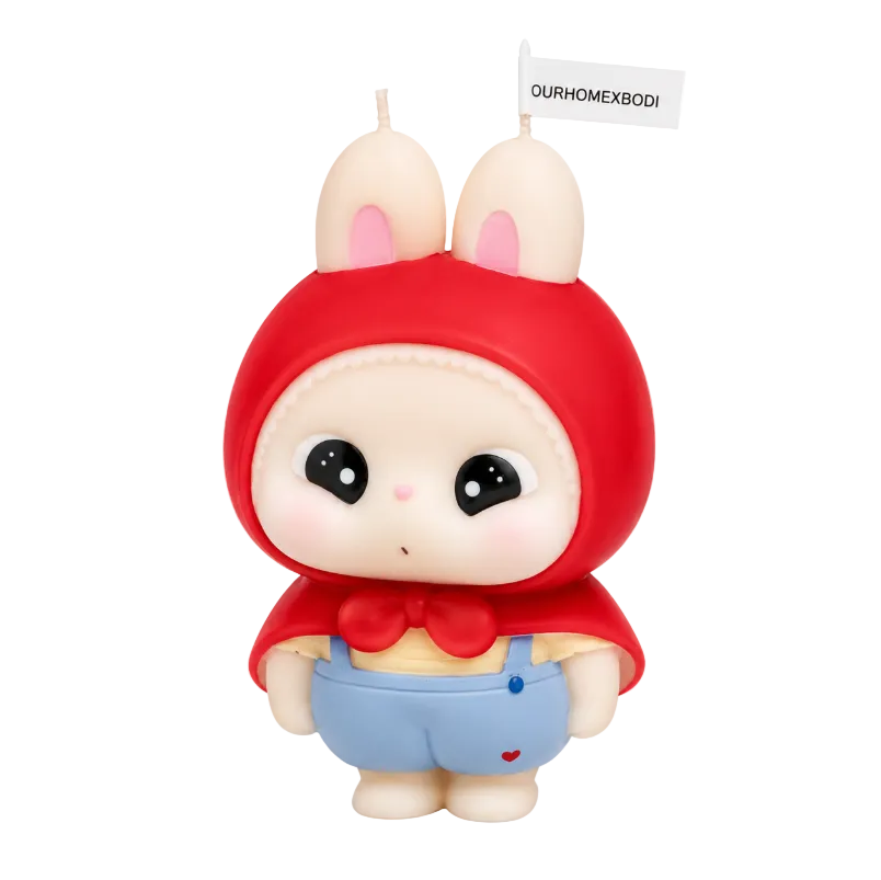 Red Hood Bunny Candle