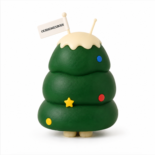 Christmas Tree Bunny Candle